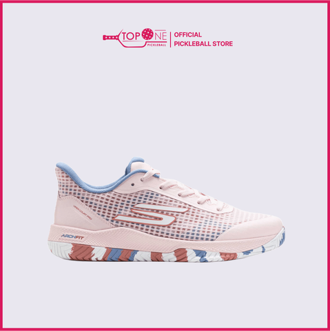 Giày Pickleball Skechers Viper Court Pro - Hồng/Xanh - Size Nữ