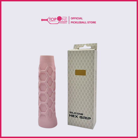 Cuốn Cán Vợt HEX GRIP Silicon Cao Cấp – Êm Tay, Chống Trượt, Giảm Rung - Màu Hồng