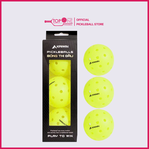 Bóng Pickleball Thi Đấu Kaiwin Gamicy KW40L (Hộp 3 Quả)