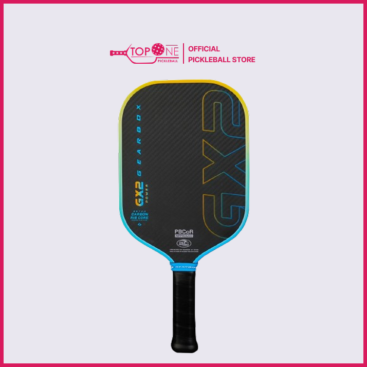 Vợt Pickleball Gearbox GX2 Elongated 16mm - Màu Xanh Vàng