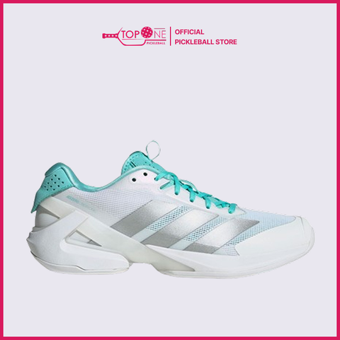 Giày Pickleball Adidas Adizero Ubersonic 5 - Màu Xám Xanh - Size Nữ