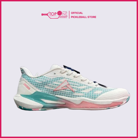 Giày Pickleball Kaiwin Cross - Trắng Xanh Hồng - Size Nam & Nữ