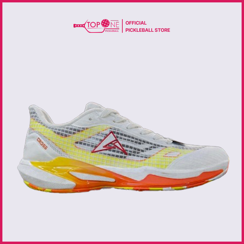 Giày Pickleball Kaiwin Cross - Trắng Vàng - Size Nam & Nữ