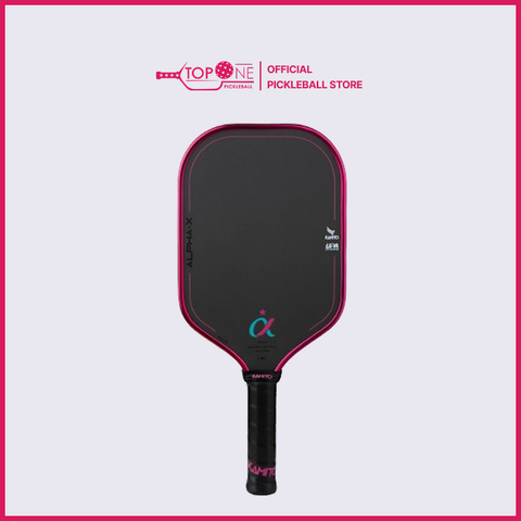Vợt Pickleball Kamito Alpha-X 14mm - Màu Xanh Ngọc - Hồng