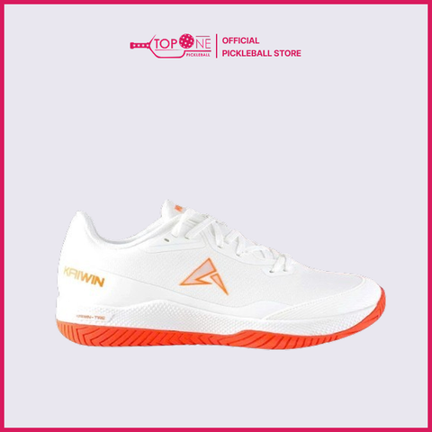 Giày Pickleball Kaiwin Lion - Trắng Cam - Size Nam