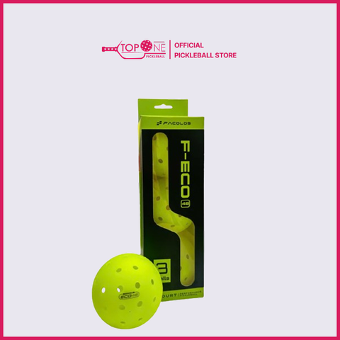 Bóng Pickleball Facolos F-Eco 48 Lỗ (Hộp 3 Quả)