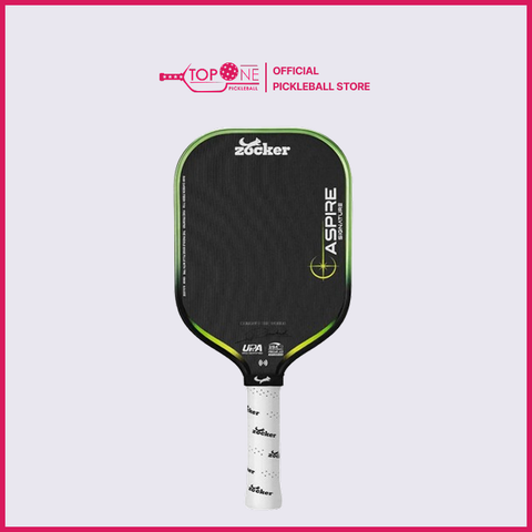 Vợt Pickleball Zocker Aspire Signature - Xanh Lá 16mm