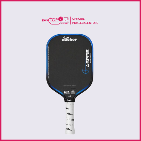 Vợt Pickleball Zocker Aspire Signature - Xanh Nước Biển 16mm
