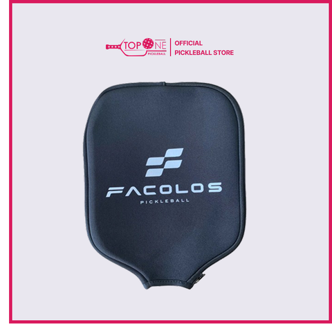 Bao Mặt Vợt Pickleball Facolos - Đen Trắng