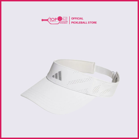 Mũ Pickleball Nửa Đầu Adidas Tour Golf Cap HT3329 Màu Trắng Logo Bạc