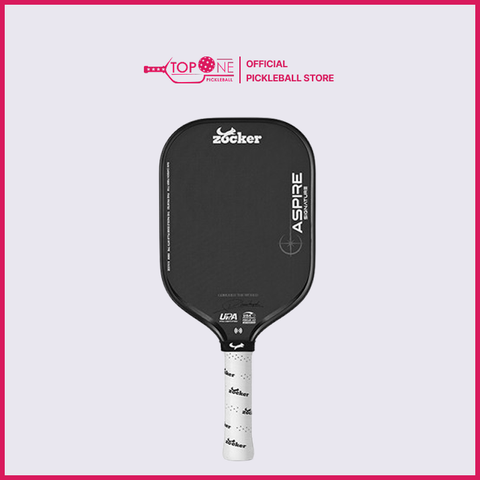 Vợt Pickleball Zocker Aspire Signature 16mm - Đen