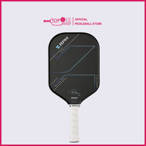 Vợt Pickleball RPM Friction Pro Elongated V2 James Ignatowich Signature 14mm - Xanh