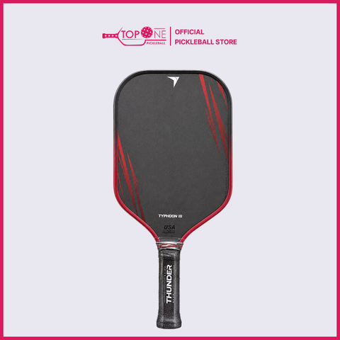 Vợt Pickleball Thunder Typhoon 3 16mm - Đỏ