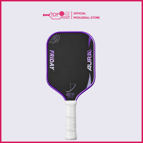 Vợt Pickleball Friday Aura Pro Metallic Edition (Elongated) 16mm - Tím