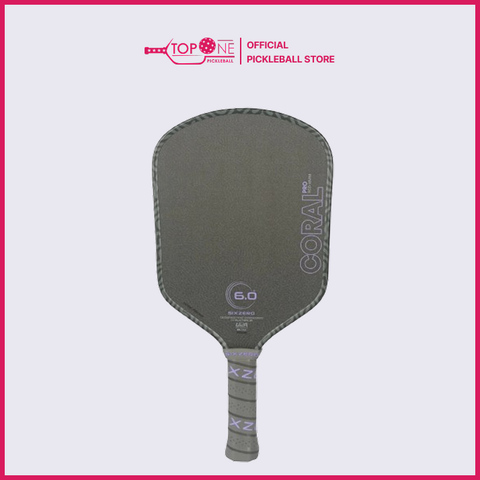Vợt Pickleball Six Zero Coral Hybird 16mm - Tím