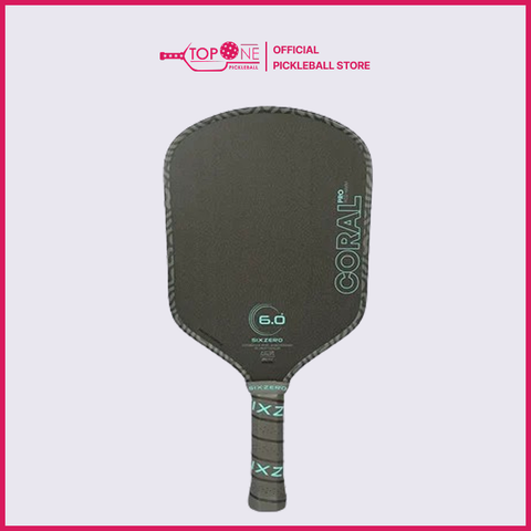 Vợt Pickleball Six Zero Coral Hybird 16mm - Xanh Đen
