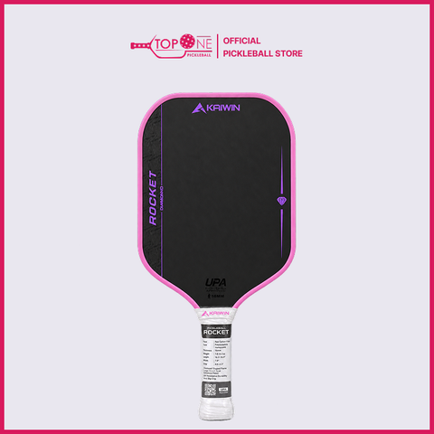 Vợt Pickleball Kawin Rocket Diamond 16mm - Tím Hồng