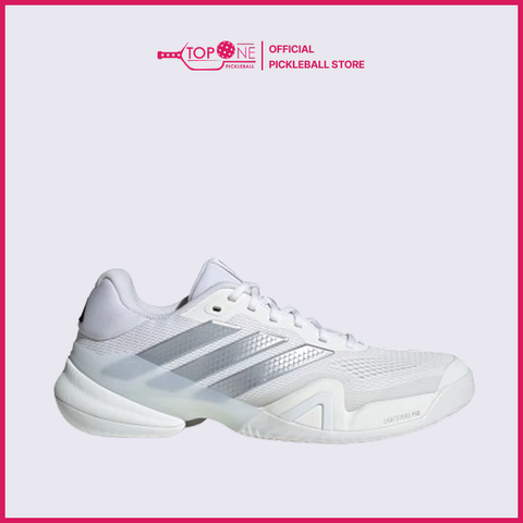 Giày Pickleball Adidas Barricade 14 Trắng Bạc - Size Nam