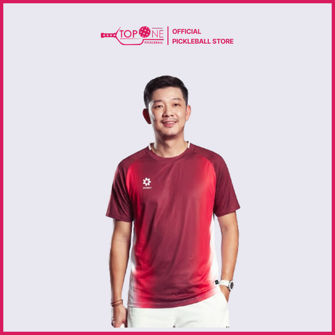 Áo Pickleball Jogarbola Tshirt Jester - Đỏ Trắng