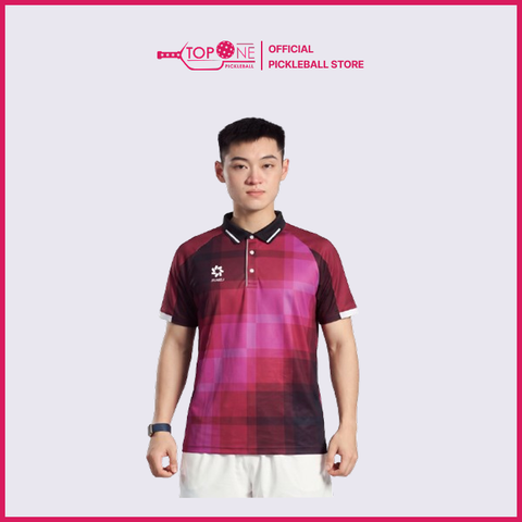 Áo Jograbola Polo Pixel - Hồng