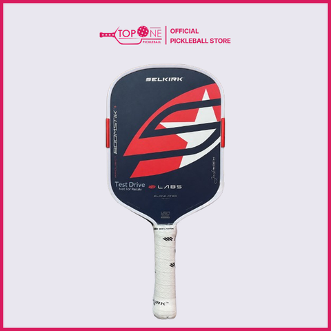 Vợt Pickleball Selkirk Boomstik Jack Sock 16mm - Màu Trắng Đỏ (Bản Test Drive)