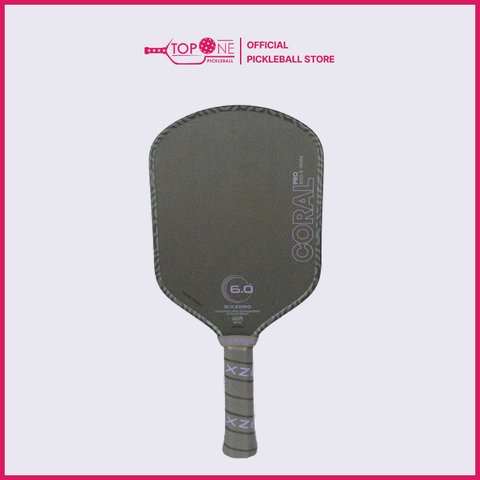 Vợt Pickleball Six Zero Coral Elongted 16mm - Tím