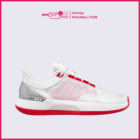 Giày Pickleball Wilson Intrigue Tour Trắng Đỏ - Size Nữ
