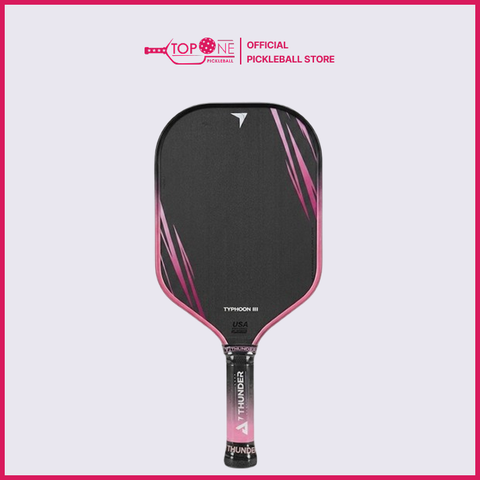 Vợt Pickleball Thunder Typhoon 3 16mm - Hồng