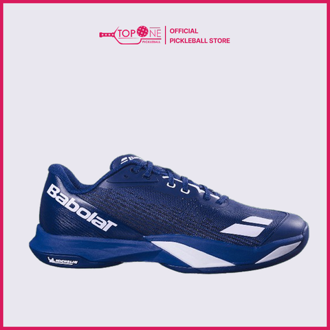 Giày Pickleball Babolat Jet Mach 4 All Court - Trắng Xanh Dương - Size Nam