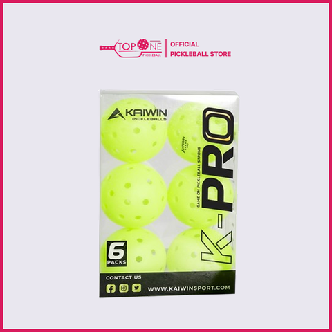 Bóng Pickleball Thi Đấu Kaiwin K-Pro - hộp 6 quả