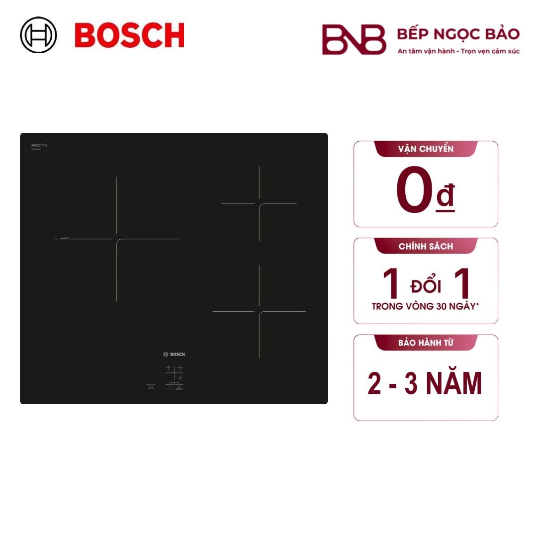 BẾP TỪ BOSCH 3 VÙNG NẤU - SERIES 2 (60CM) BNB1701051