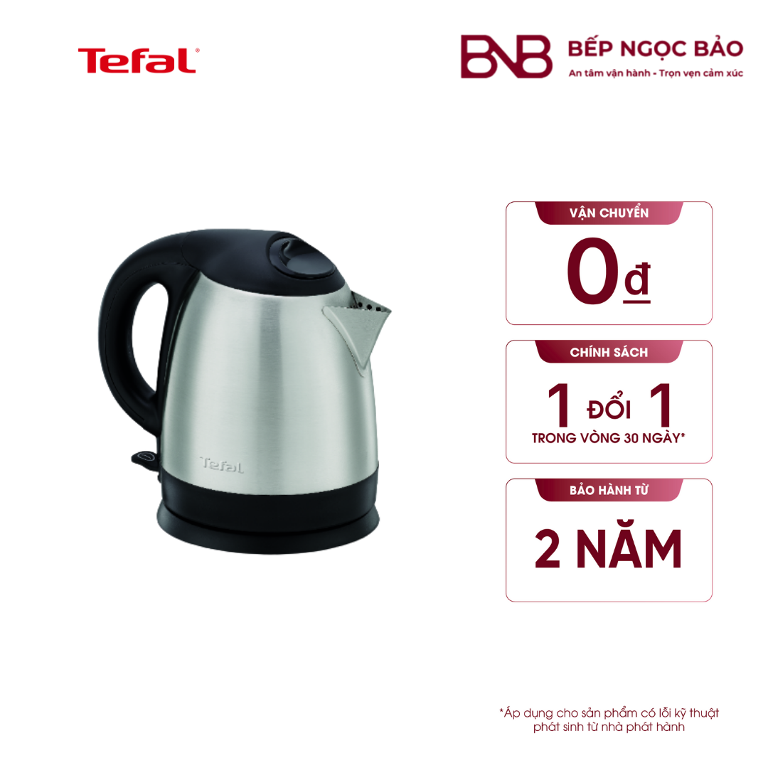 Bình đun siêu tốc Tefal - inox - 1800W, 1.2L BNB1715074