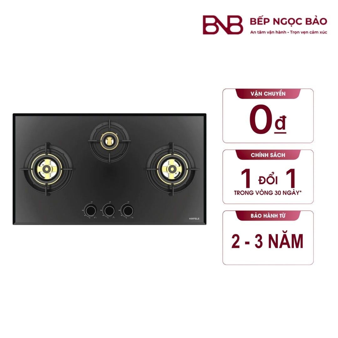 Bếp gas âm 3 vùng nấu Hafele BNB1706013