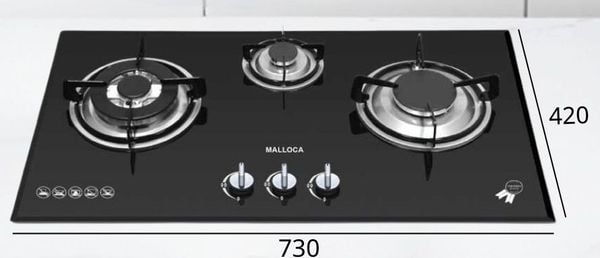Bếp gas Malloca GHG733BNEW