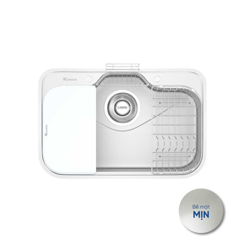 Chậu rửa Konox Tari 7851SM - 1 hố lớn (750×405)