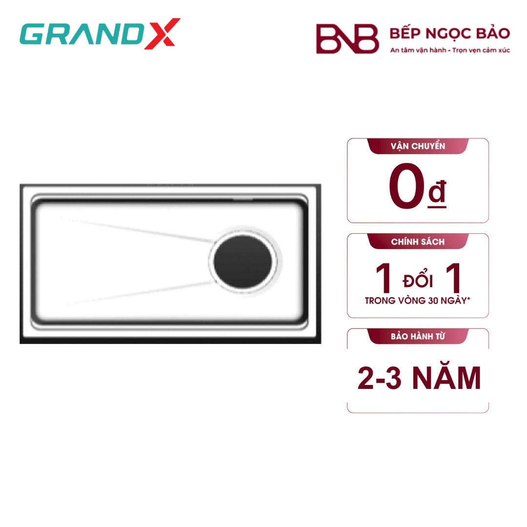 Chậu rửa Grand X GX8045LV