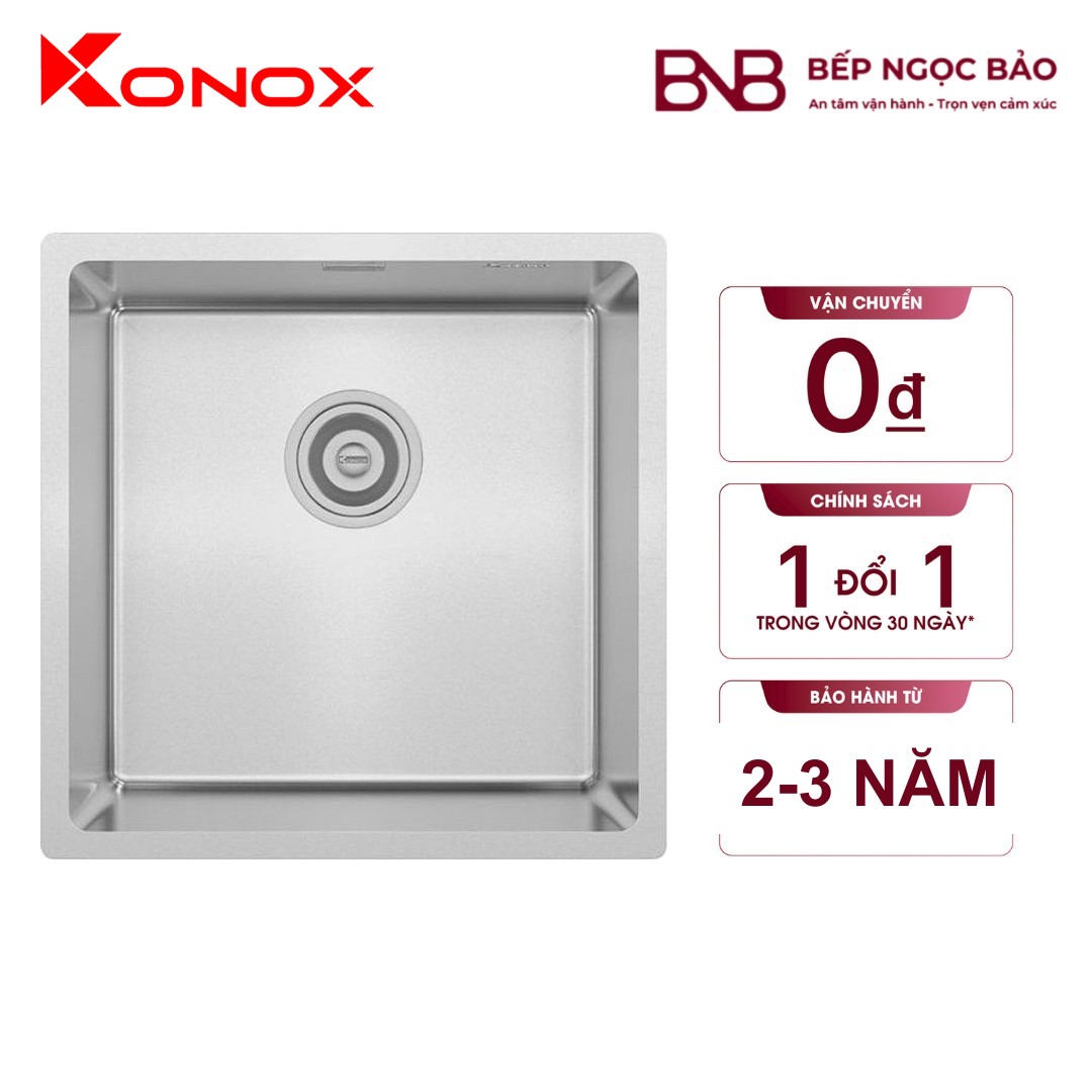 Chậu rửa Konox Tari 400SM - 1 hố mini (400×400)