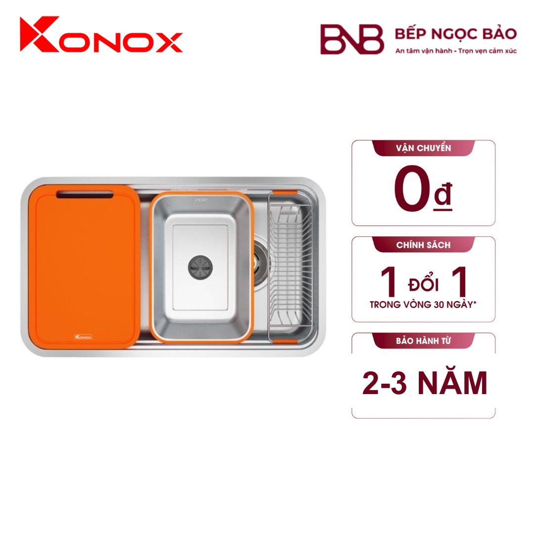 Chậu rửa Konox Tari Smart 8047 - hạt Smart chống xước