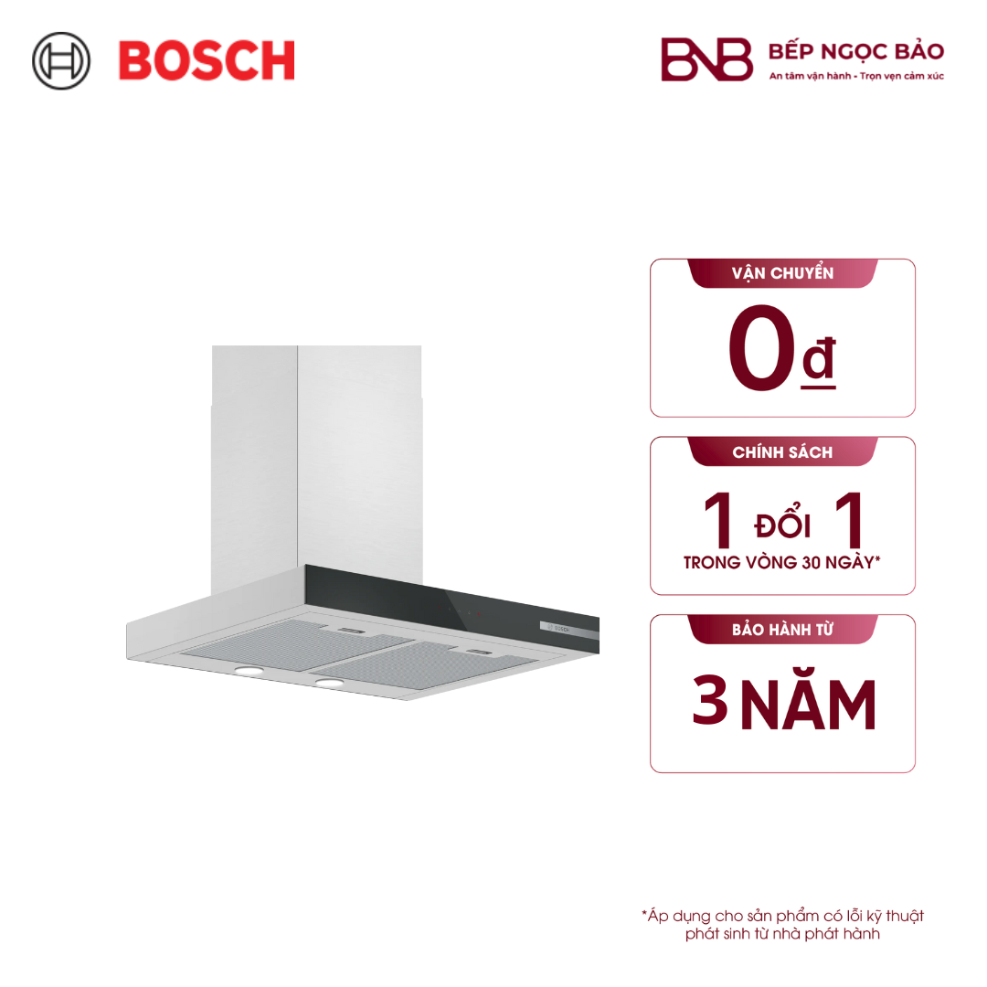 Máy hút mùi dạng chữ T Bosch DWB67BK61T - Series 4 (60cm)