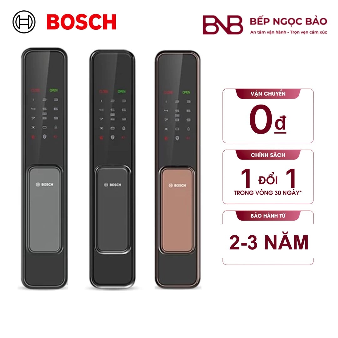 [CHÍNH HÃNG] Khoá thông minh Bosch | Khoá vân tay Bosch BNB1712004