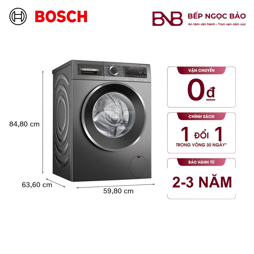 Máy giặt cửa trước Bosch WGG25401SG 10kg - Series 6