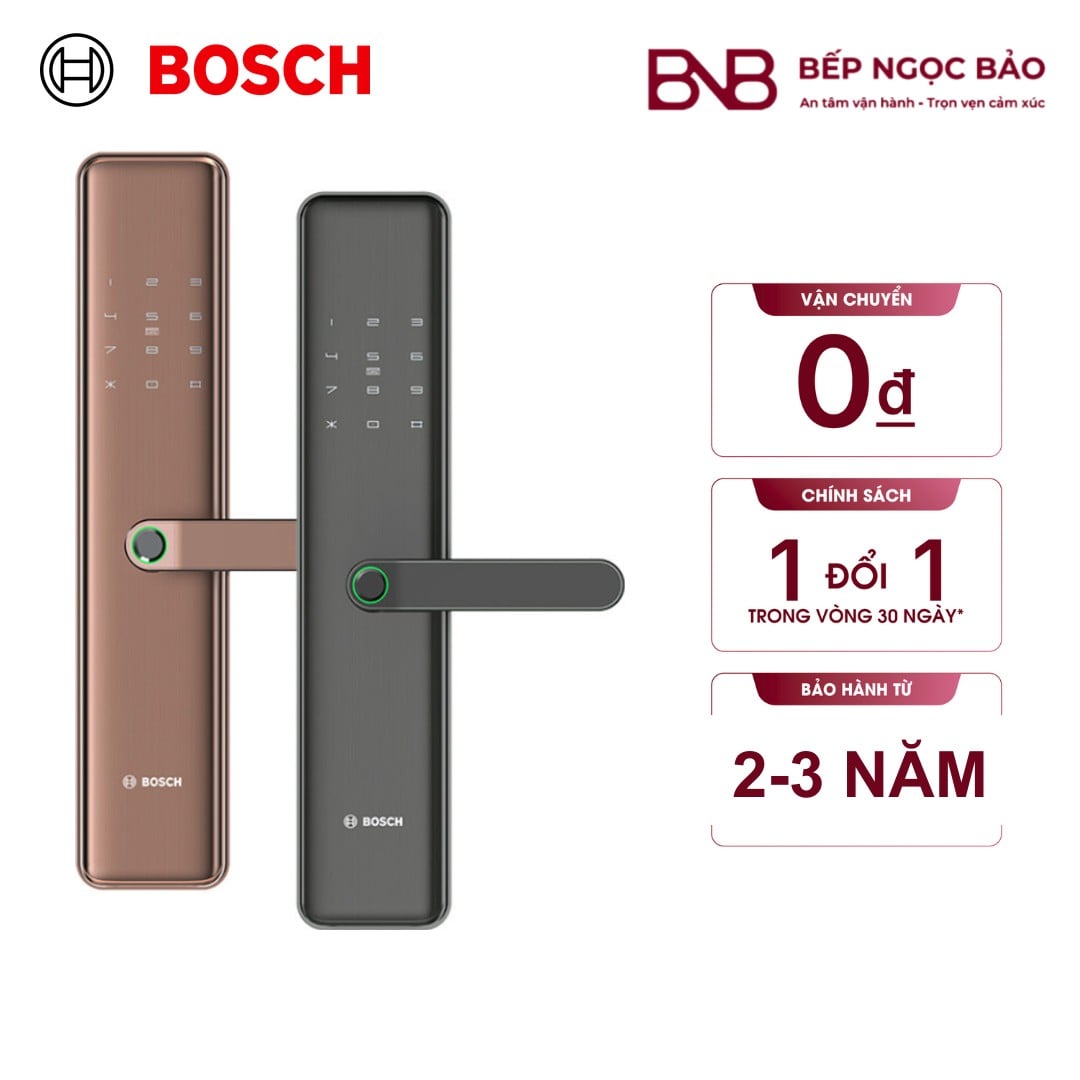 [CHÍNH HÃNG] Khoá Thông Minh Bosch ID40 | Khoá Vân Tay Bosch ID40