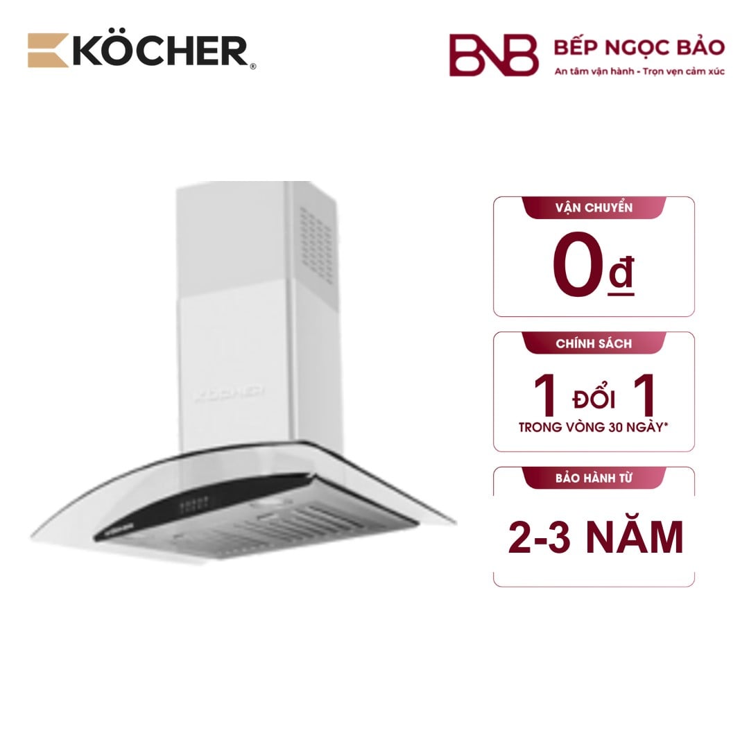 Máy hút mùi Kocher K-8070I bạc-90cm