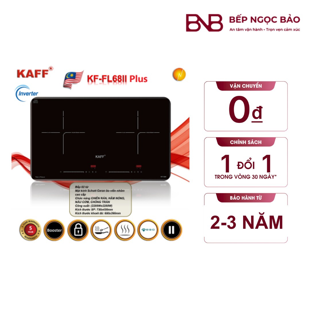 Bếp 2 từ Kaff (Malaysia) BNB1701015