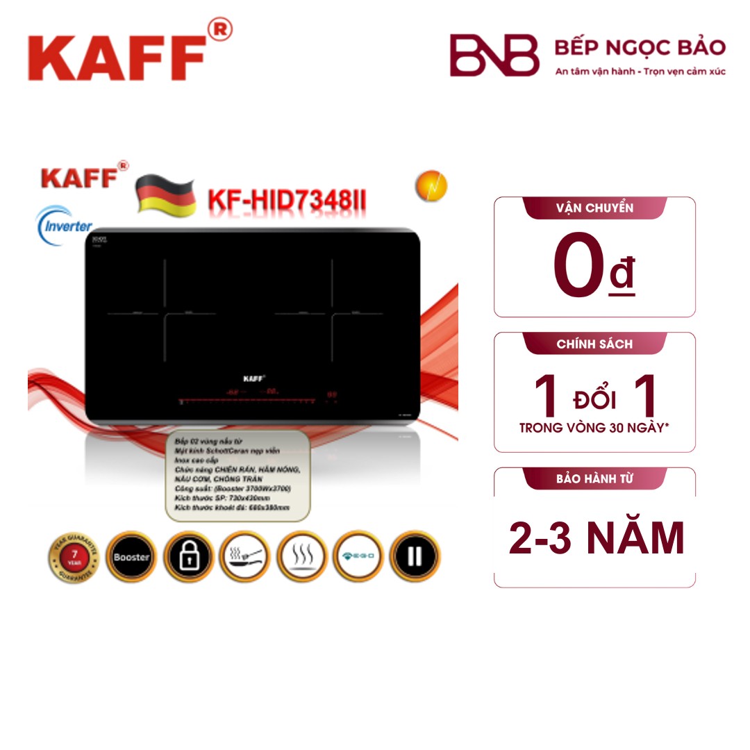 Bếp 2 từ Kaff (Đức) BNB1701016