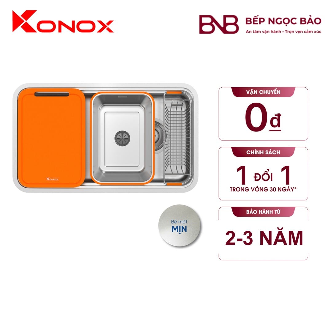 Chậu rửa Konox - bo góc R50 (760×430) BNB1714011