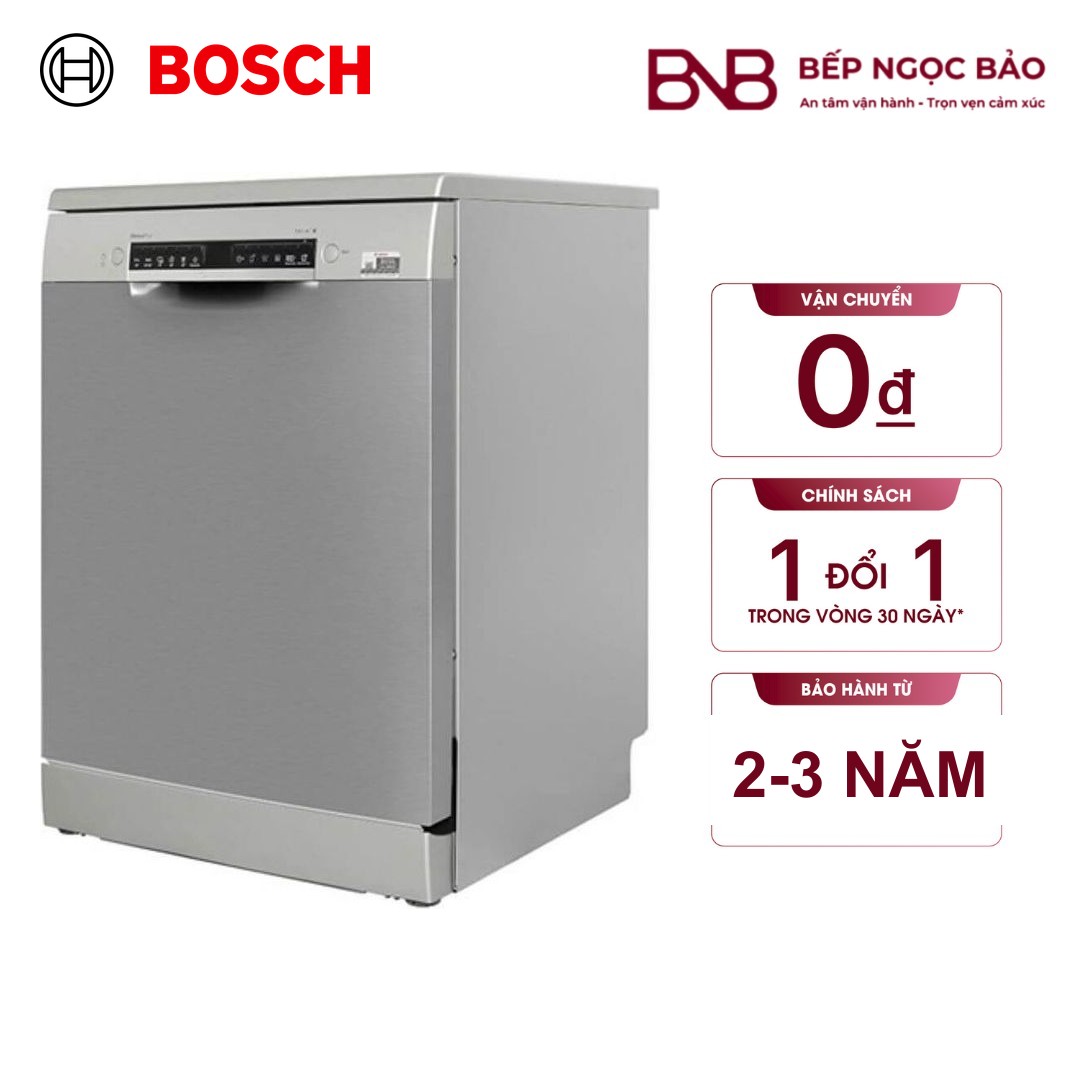 Máy rửa chén bát độc lập 14 bộ Bosch SMS4HMI07E - Series 4 (60cm)