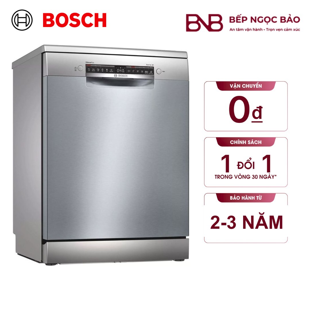 Máy rửa chén độc lập 14 bộ Bosch SMS4HCI48E - Series 4