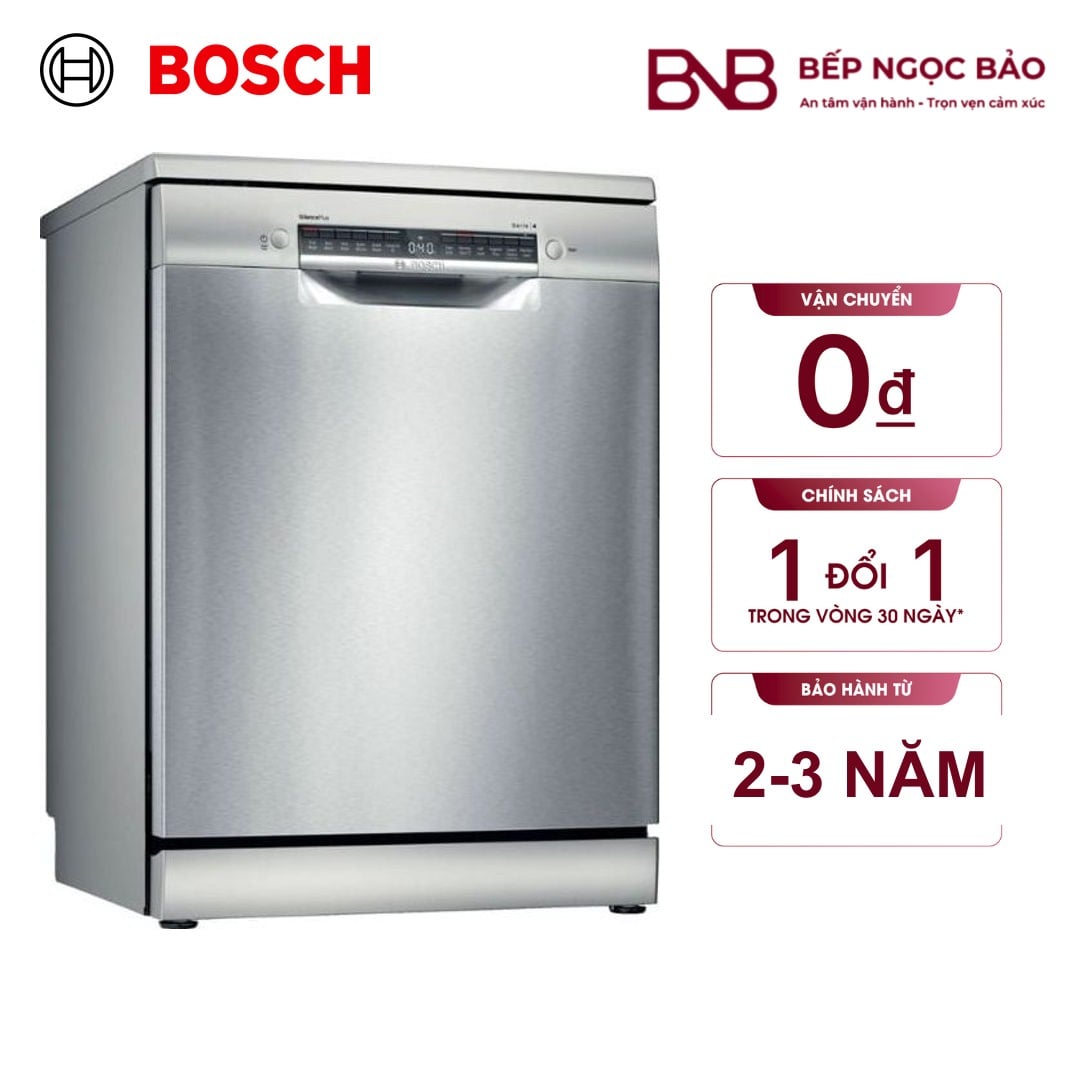 Máy rửa chén độc lập Bosch Seri 4 hé cửa BNB1703017