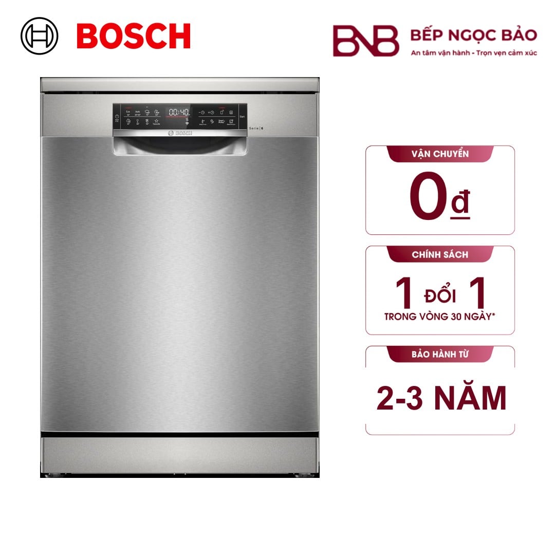 Máy rửa bát 13 bộ Bosch Seri 4 sấy tăng cường BNB1703015